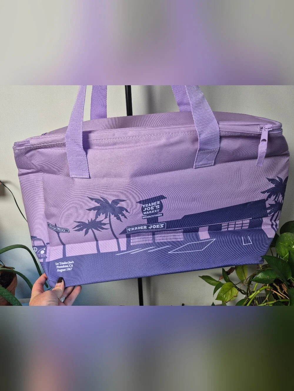 Trader Joe's LARGE Lavender Purple Cooler Bag